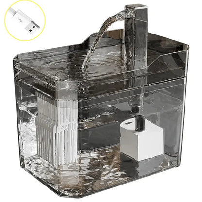 Automatic Pet Water Dispenser and Cat Drinking Fountain, USB-Powered, Ultra-Quiet Design, No Batteries Required