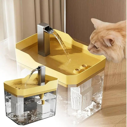 Automatic Pet Water Dispenser and Cat Drinking Fountain, USB-Powered, Ultra-Quiet Design, No Batteries Required