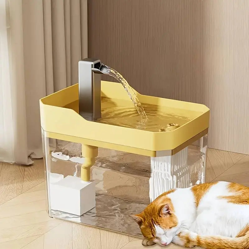 Automatic Pet Water Dispenser and Cat Drinking Fountain, USB-Powered, Ultra-Quiet Design, No Batteries Required