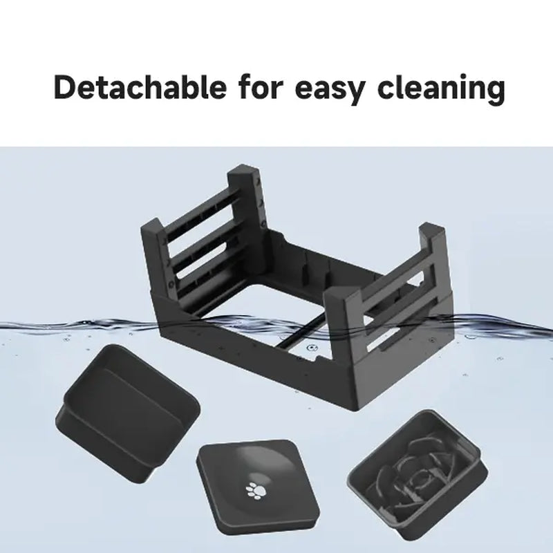 GOYJOY Adjustable Elevated Dog Bowls with Slow Feeders - Ergonomic Raised Stand for Dogs and Cats, Anti-Slip, No Spill Design for Optimal Pet Health, Suitable for Small to Large Pets