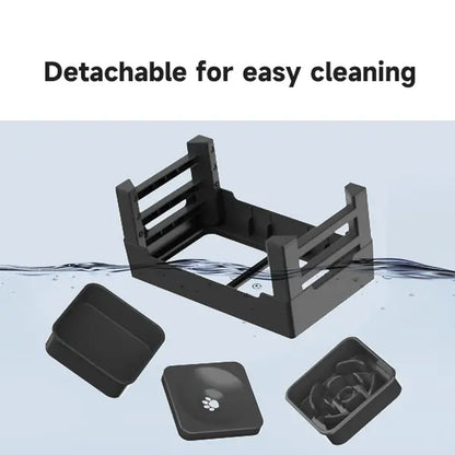 GOYJOY Adjustable Elevated Dog Bowls with Slow Feeders - Ergonomic Raised Stand for Dogs and Cats, Anti-Slip, No Spill Design for Optimal Pet Health, Suitable for Small to Large Pets