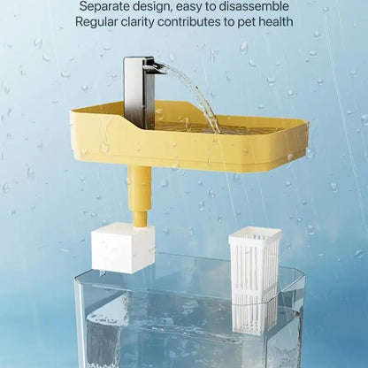 Automatic Pet Water Dispenser and Cat Drinking Fountain, USB-Powered, Ultra-Quiet Design, No Batteries Required