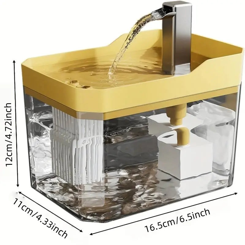 Automatic Pet Water Dispenser and Cat Drinking Fountain, USB-Powered, Ultra-Quiet Design, No Batteries Required