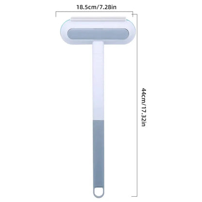 Multifunctional Pet Hair Remover Tool 4 in 1 Dog and Cat Fur Removal Brush Pet Hair Remover Adjustable Lint Brush Handle Fur Remover Water Scraper for Window Furniture Carpets Sofa Car Clothes